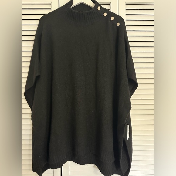J. Crew Sweaters - JCrew Black Sweater Poncho